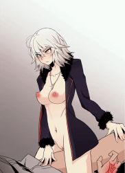 Rule 34 | 1boy, 1girl, ahoge, animated, animated gif, bottomless, breasts, cowgirl position, fate/grand order, fate (series), hetero, jacket, jeanne d&#039;arc alter (fate), jeanne d&#039;arc (fate), kidmukuro, large breasts, open clothes, open shirt, sex, straddling, uncensored, vaginal