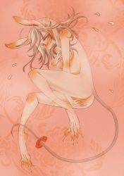 Rule 34 | 00s, 1girl, animal ears, ass, barefoot, blush, breasts, claws, feet, female focus, female masturbation, final fantasy, final fantasy ix, freija crescent, furry, furry female, kemuri-kiyoshi, masturbation, nude, pussy juice, solo, spread toes, tail, toes