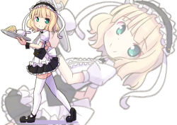 Rule 34 | 1girl, animal ears, apron, aqua eyes, bad id, bad pixiv id, black footwear, black skirt, blonde hair, blouse, blunt bangs, blush, bolo tie, breasts, c:, closed mouth, coffee cup, collared shirt, cup, disposable cup, fake animal ears, fleur de lapin uniform, floppy ears, food, frilled apron, frilled shirt, frilled skirt, frills, full body, gochuumon wa usagi desu ka?, holding, holding tray, kirima syaro, loafers, looking at viewer, maid headdress, naruse mai, puffy short sleeves, puffy sleeves, rabbit ears, shadow, shirt, shoes, short hair, short sleeves, skirt, small breasts, smile, solo, thighhighs, tray, underbust, waist apron, walking, white apron, white background, white shirt, white thighhighs, wing collar, zettai ryouiki, zoom layer