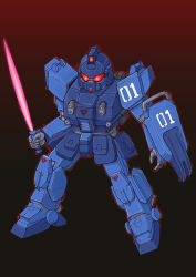 Rule 34 | blue destiny 01, energy sword, gundam, gundam side story: the blue destiny, mecha, robot, shield, sword, weapon