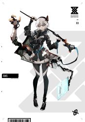 Rule 34 | &gt;:), 1girl, absurdres, arm up, black-framed eyewear, black cape, black footwear, black jacket, black pantyhose, blue eyes, cape, closed mouth, commentary request, cyberpunk, full body, grey cape, hair between eyes, hand up, highres, holding, holding staff, holographic monitor, jacket, long sleeves, looking at viewer, mechanical arms, multicolored cape, multicolored clothes, original, pantyhose, sanshouuo, semi-rimless eyewear, shoes, single mechanical arm, skirt, sleeves past wrists, smile, solo, staff, standing, sunglasses, techwear, under-rim eyewear, v-shaped eyebrows, white hair, white skirt