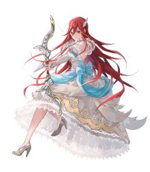 Rule 34 | 1girl, arrow (projectile), bow (weapon), bridal gauntlets, cordelia (bridal) (fire emblem), cordelia (fire emblem), dress, female focus, fire emblem, fire emblem awakening, fire emblem heroes, full body, hair ornament, high heels, highres, holding, holding bow (weapon), holding weapon, long hair, looking at viewer, matching hair/eyes, mayo (becky2006), nintendo, official art, red eyes, red hair, ribbon, see-through, smile, solo, transparent background, very long hair, weapon, wedding dress, white dress, white footwear