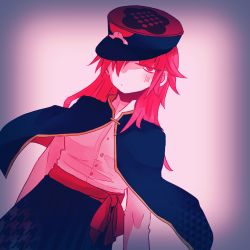Rule 34 | akaiko, fanloid, red eyes, red hair, red scarf, scarf, vocaloid