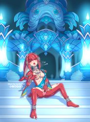 Rule 34 | 1girl, anklet, bracelet, breasts, burbur, clitoral stimulation, closed eyes, female masturbation, fingering, fingernails, fins, gills, grabbing own breast, hair ornament, head fins, highres, jewelry, long fingernails, long toenails, masturbation, mipha, monster girl, necklace, nintendo, open mouth, pussy, sash, grabbing own breast, solo, spread legs, the legend of zelda, the legend of zelda: breath of the wild, toenails, webbed feet, zora