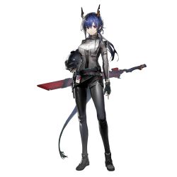 Rule 34 | 1girl, arknights, belt, black footwear, black gloves, black shorts, blue hair, breasts, carrying, ch&#039;en (arknights), chi xiao (arknights), covered navel, cropped jacket, dragon horns, dragon tail, fingerless gloves, full body, gloves, grey shirt, helmet, horns, id card, jacket, large breasts, leggings, long hair, long sleeves, looking at viewer, low twintails, motorcycle helmet, official art, red eyes, sheath, sheathed, shirt, shoes, short shorts, shorts, skin tight, solo, spandex, spoilers, standing, sword, tail, transparent background, twintails, v-shaped eyebrows, weapon, weapon on back, white jacket, yui (niikyouzou)