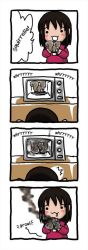 Rule 34 | 4koma, :3, comic, english text, hard-translated, microwave, squirrel, third-party edit, translated