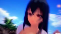 Rule 34 | 1boy, 1girl, 3d, ahoge, animated, audible speech, azur lane, bad tag, beach, bikini top, black hair, bouncing breasts, breasts, censored, cheating (relationship), cleavage, clock, countdown, cum, ejaculation, ejaculation between breasts, female, highres, huge breasts, koikatsu (medium), male, male pubic hair, mosaic censoring, outdoors, paizuri, pov, pubic hair, red eyes, red nails, ruined orgasm, s.egg1124, sand, sky, sound, sweat, swimsuit, tagme, taihou (azur lane), taihou (seaside daydreams) (azur lane), video, water