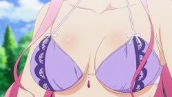 Rule 34 | 10s, 1girl, animated, animated gif, bikini, bouncing breasts, breasts, cleavage, female focus, lala satalin deviluke, large breasts, pink hair, swimsuit, to love-ru