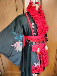 Rule 34 | aramaki kayono, belt, digimon, digimon ghost game, dress, gothic lolita, highres, lolita fashion, no humans, photo (medium)