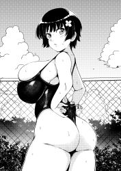 Rule 34 | 1girl, ass, breasts, highres, large breasts, senran kagura, solo, swimsuit, yozakura (senran kagura)