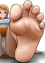 Rule 34 | absurdres, barefoot, feet, foot focus, highres, nami (one piece), one piece, soles, tagme, yamamoto