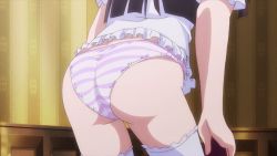 Rule 34 | 10s, 1girl, animated, animated gif, ass, ass focus, niikura ayane, okusama ga seito kaichou!, panties, underwear