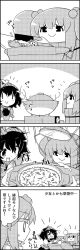 Rule 34 | &gt; &lt;, 4koma, bowl, bucket, cleaver, comic, commentary request, cooking, cutting board, emphasis lines, frog hair ornament, giving, greyscale, hair bobbles, hair ornament, highres, in bucket, in container, kisume, kochiya sanae, leaf hair ornament, lid, long sleeves, monochrome, pot, rice, short hair, sidelocks, smile, steam, tani takeshi, thought bubble, touhou, translation request, twintails, yasaka kanako, yukkuri shiteitte ne, | |