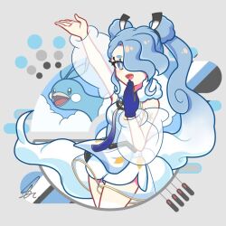 Rule 34 | 1girl, altaria, creatures (company), flying miku (project voltage), game freak, gen 3 pokemon, hatsune miku, nintendo, pokemon, pokemon (creature), project voltage, saihate (d3), see-through, see-through shorts, shorts, twintails, vocaloid
