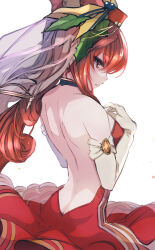 Rule 34 | 1girl, anthuria, anthuria (holiday), ass, backless dress, backless outfit, butt crack, dress, elbow gloves, gloves, granblue fantasy, haku (grimjin), highres, tagme