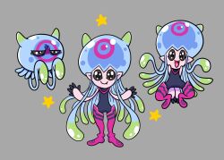 Rule 34 | digimon, highres, jellyfish, jellyfish girl, jellymon, monster girl, star (symbol), tentacle hair, tentacles