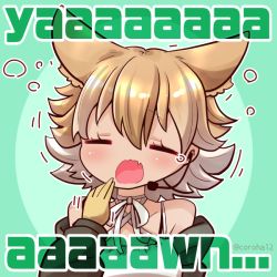 Rule 34 | animal ears, black jacket, blonde hair, coroha, coyote, coyote (kemono friends), wolf ears, wolf tail, gloves, jacket, kemono friends, kemono friends v project, necktie, shirt, shoes, short hair, skirt, smile, tail, virtual youtuber, white shirt, yellow eyes, yellow gloves