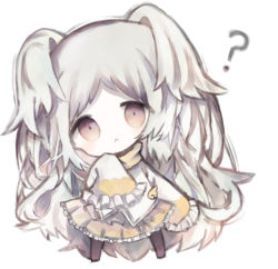 Rule 34 | 1girl, :&lt;, ?, bad id, bad pixiv id, black pantyhose, brown eyes, brown scarf, chibi, closed mouth, commentary request, cottontailtokki, frilled skirt, frilled sleeves, frills, full body, grey hair, head tilt, jacket, long hair, long sleeves, looking at viewer, miyako (princess connect!), miyako (real) (princess connect!), no shoes, pantyhose, pleated skirt, princess connect!, scarf, simple background, skirt, sleeves past fingers, sleeves past wrists, solo, standing, two side up, very long hair, white background, white jacket, yellow skirt