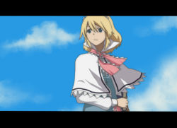 Rule 34 | 1girl, alice margatroid, bad id, bad pixiv id, cloud, fake screenshot, female focus, letterboxed, outdoors, sky, solo, standing, torinone, touhou