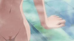 Rule 34 | 1girl, animated, animated gif, bath, breasts, cleft of venus, nami (one piece), nude, nude filter, one piece, pubic hair, s10collage, third-party edit, uncensored, water