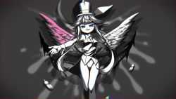 Rule 34 | 1girl, animal ears, breasts, hat, highres, leotard, mad rat dead, mouse (animal), mouse ears, mouse girl, mouse tail, nippon ichi, rat god, tail, top hat, wings, wrist cuffs, x pape