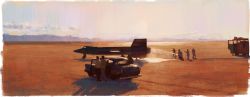 Rule 34 | 6+others, aircraft, car, commentary request, desert, highres, mikado (winters), mixed-language commentary, motor vehicle, mountainous horizon, multiple others, original, outdoors, scenery, shadow, sky, standing, twilight, walking, x-15