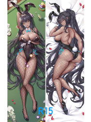 Rule 34 | 1girl, animal ears, arm under breasts, arm up, ass, ass grab, bare back, bed sheet, black hair, black leotard, blue archive, bow, bowtie, breasts, casino, casino card table, cirnos, cleavage, collar, curvy, dakimakura (medium), dark-skinned female, dark skin, fake animal ears, fishnet pantyhose, fishnets, from behind, full body, gloves, high heels, highleg, highleg leotard, huge ass, karin (blue archive), karin (bunny) (blue archive), large breasts, leotard, long hair, looking at viewer, multiple views, open mouth, pantyhose, playboy bunny, ponytail, rabbit ears, shiny clothes, shiny skin, table, thick thighs, thighs, thong leotard, traditional bowtie, very long hair, white gloves, wide hips, yellow eyes