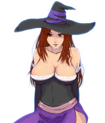 Rule 34 | breasts, cleavage, dragon&#039;s crown, hat, large breasts, sorceress (dragon&#039;s crown), tetsuya mk2, vanillaware