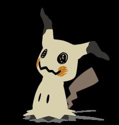 Rule 34 | 3d, animated, animated gif, artist name, blinking, commentary, creature, creatures (company), flat color, full body, game freak, gen 7 pokemon, idle animation, looping animation, mimikyu, nintendo, no humans, pixel art, pokemon, pokemon (creature), solo, transparent background, wunkolo