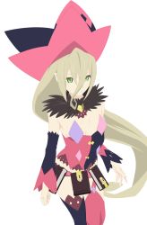 Rule 34 | 1girl, blonde hair, book, green eyes, hat, highres, long hair, magilou (tales), mamold duck, simple background, solo, tales of (series), tales of berseria, white background, witch hat