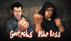 Rule 34 | 2boys, clenched hands, cross counter tv, gootecks, mike ross, multiple boys, parody, real life, street fighter, the excellent adventures of gootecks and mike ross, zatransis