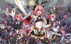 Rule 34 | &gt;:(, &gt;o&lt;, 1girl, 2boys, :d, :q, ;), ;d, = =, ^^^, ahoge, alternate costume, alternate legwear, androgynous, animal ears, armor, armored skirt, astolfo (fate), astolfo (memories at trifas) (fate), astolfo (saber) (fate), astolfo (saber) (third ascension) (fate), astolfo (sparkling frills) (fate), bikini, black bow, black gloves, black neckwear, black ribbon, black thighhighs, blonde hair, blue eyes, blush, bow, bowtie, bradamante (fate), braid, brown pants, carrying, cloak, cloud, commentary request, crescent moon, crop top, crown braid, detached sleeves, falling, fang, fate/apocrypha, fate/grand order, fate (series), flailing, frown, fur-trimmed cloak, fur trim, gift, gloves, grey hair, hair intakes, haoro, heart-shaped mouth, highres, hippogriff, holding, holding gift, holding sword, holding weapon, layered skirt, lens flare, long braid, long hair, long sleeves, looking at another, looking at viewer, low twintails, male focus, moon, multicolored hair, multiple boys, multiple views, navel, night, night sky, o o, official alternate costume, one eye closed, open mouth, pajamas, pants, partial commentary, pauldrons, pink hair, pink skirt, princess carry, purple eyes, rabbit ears, red eyes, red sailor collar, ribbon, riding, sailor collar, school uniform, serafuku, shirt, shoes, shoulder armor, sieg (fate), single braid, skin fang, skirt, skirt tug, sky, smile, solid circle eyes, star (sky), stomach, streaked hair, striped clothes, striped pants, sweat, swimsuit, sword, tears, thighhighs, tongue, tongue out, twintails, very long hair, weapon, whip sword, white hair, white shirt, white thighhighs, wide sleeves, wing collar