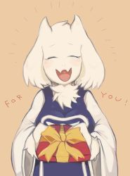 Rule 34 | chocolate, closed eyes, goat, hoko (coornxx), open mouth, toriel, undertale