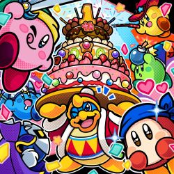 Rule 34 | 2boys, ;p, anniversary, bandana, bandana waddle dee, bomb, bomb kirby, cake, commentary request, confetti, copy ability, cowboy hat, explosive, food, hat, heart, king dedede, kirby, kirby: battle royale, kirby (series), meta knight, mirror kirby, multiple boys, nintendo, official art, one eye closed, smile, sparkling eyes, star (symbol), sword kirby, tongue, tongue out, wand, whip, whip kirby