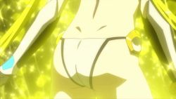 Rule 34 | 1girl, animated, animated gif, ass, ass expansion, blonde hair, breast expansion, breasts, cleavage, dimples of venus, female focus, henshin, large breasts, long hair, ore twintail ni narimasu, shindou erina, solo, tailyellow, transformation, very long hair