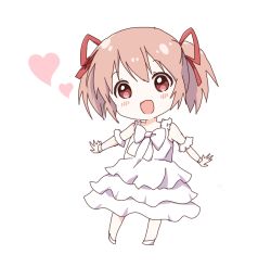 Rule 34 | 10s, 1girl, bow, chibi, kaname madoka, magical girl, mahou shoujo madoka magica, mahou shoujo madoka magica (anime), mearian, pink eyes, pink hair, ribbon, short twintails, solo, twintails