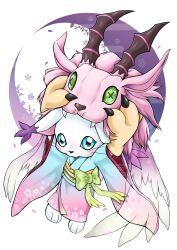 Rule 34 | animal ears, cat, cat ears, digimon, digimon (creature), gloves, highres, holydramon, japanese clothes, kimono, tail, tailmon