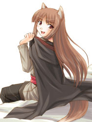 Rule 34 | 00s, animal ears, holo, kariga, solo, spice and wolf, tail, wolf ears, wolf tail