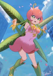 Rule 34 | 1girl, absurdres, digimon, fairy, highres, lilimon, nail polish, plant, thorns, wings