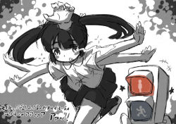 Rule 34 | black hair, extra arms, monoko, multiple hands, tagme, traffic light, twintails, yume nikki
