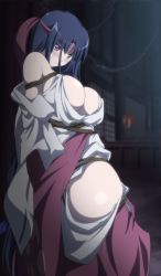 Rule 34 | 10s, 1girl, absurdres, animated, animated gif, ass, bdsm, blush, bondage, bound, breasts, cleavage, heavy breathing, highres, huge filesize, large breasts, queen&#039;s blade, queen&#039;s blade rebellion, queen&#039;s blade vanquished queens, tomoe (queen&#039;s blade)
