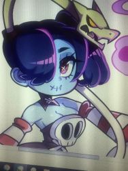 Rule 34 | 1girl, highres, skullgirls, solo, squigly (skullgirls), tagme, zombie