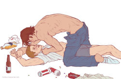 Rule 34 | 10s, 2boys, blush, briefs, brothers, dean winchester, freckles, incest, lying, male focus, male underwear, multiple boys, on back, sam winchester, topless male, siblings, supernatural, supernatural (tv series), underwear, undressing, yaoi