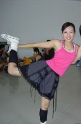 Rule 34 | china dance team, highres, kneehighs, photo (medium), skirt, socks, tagme, tank top