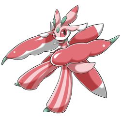 Rule 34 | antennae, artist request, creatures (company), game freak, gen 7 pokemon, looking at viewer, lurantis, nintendo, no humans, one leg raised, pokemon, pokemon (creature), red eyes, simple background, solo, white background