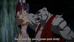 Rule 34 | 1boy, 1girl, animated, anime screenshot, blue hair, captured, defeat, english text, fingering, forced, french kiss, held up, hetero, highres, interspecies, kiss, licking nipple, magical girl, monster, nipple stimulation, open mouth, oral, rape, red eyes, screencap, short hair, shoujo senki soul eater, soul eater (mikoto enjou), sound, sound effects, subtitled, tagme, tongue, tongue out, torn clothes, video