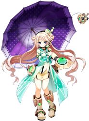 Rule 34 | 1girl, absurdres, cosmic break, highres, long hair, minaria, see-through, simple background, solo, umbrella, very long hair, wakaba sprout, wavy hair, white background