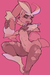 Rule 34 | 1girl, animal ears, animal hands, black pantyhose, black sclera, blush, breasts, clitoris piercing, colored sclera, creatures (company), extra breasts, feet, female focus, furry, furry female, game freak, gen 4 pokemon, hands up, idkuroi, jpeg artifacts, leg up, lopunny, mega lopunny, mega pokemon, navel, nintendo, nipple piercing, nipples, open mouth, pantyhose, piercing, pink background, pokemon, pokemon (creature), pussy, pussy piercing, rabbit ears, rabbit tail, red eyes, simple background, small breasts, solo, standing, standing on one leg, sweat, tail, teeth, torn clothes, torn pantyhose, uncensored