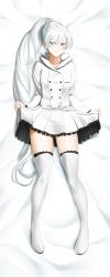 Rule 34 | absurdres, blue eyes, boots, dress, highres, incredibly absurdres, kimmy77, leggings, rwby, weiss schnee, white hair