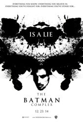 Rule 34 | 1boy, batman (series), bruce wayne, copyright name, dc comics, male focus, monochrome, movie poster, solo, third-party edit